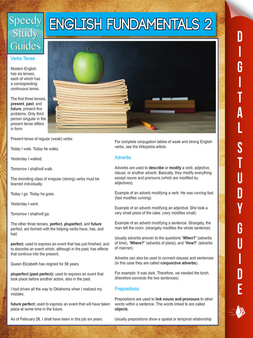 Title details for English Fundamentals 2 by Speedy Publishing - Available